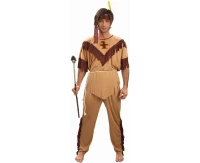 Role play-set for adult Modest Indian (band,shirt, pants, belt), one size